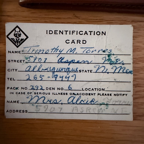 Vintage Cub Scouts BSA Bifold Wallet Brown Leather 1974 - Picture 14 of 16